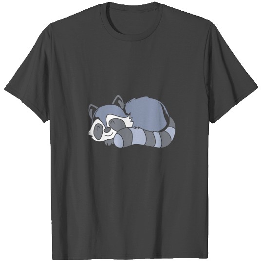Raccoon Sleeping Cute Trash Panda Garbage Racoon T Shirts