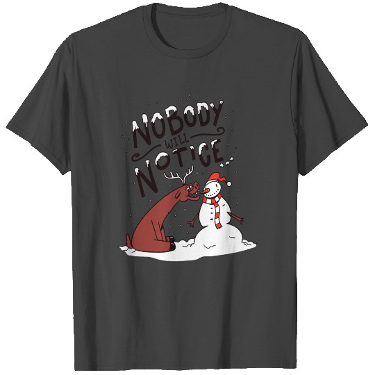 Cute Snowman and reindeer Santa Claus Christmas T Shirts