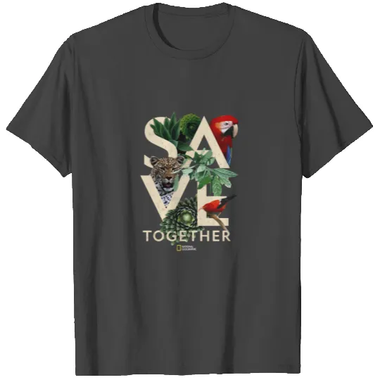 National Geographic Save Together Nature Collage T Shirts