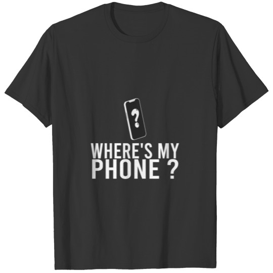 Where'S My Phone Funny Smartphone Pay Phone Retro T-shirt