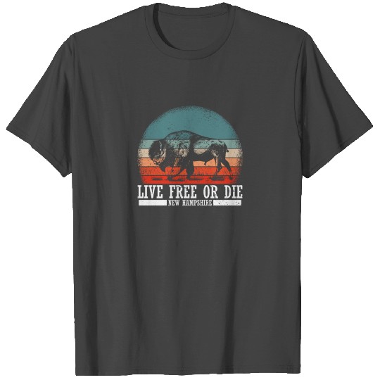 Live Free or Die New Hampshire Hiking T Shirts