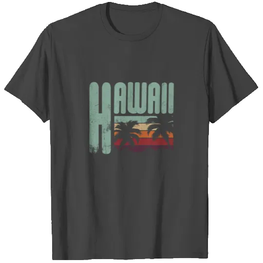 Vintage Tropical Hawaii Hawaiian Gift Idea T Shirts