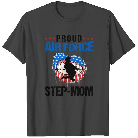 Proud Air Force Step Mom Us Airfoce Pilot Mother M T Shirts