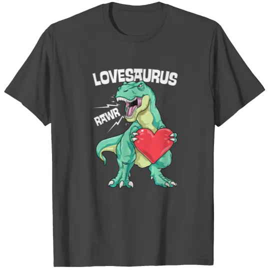 Lovesaurus Valentines Day Dinosaur RAWR T Rex Love T Shirts