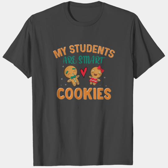 Kindergarten Teacher Christmas T Shirts- Smart Cookie