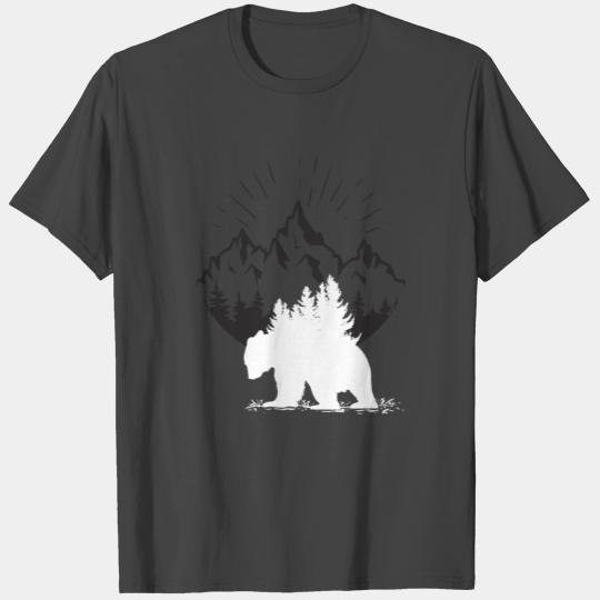 Grizzly Forest Teddy Wildlife Mountains Camping T Shirts