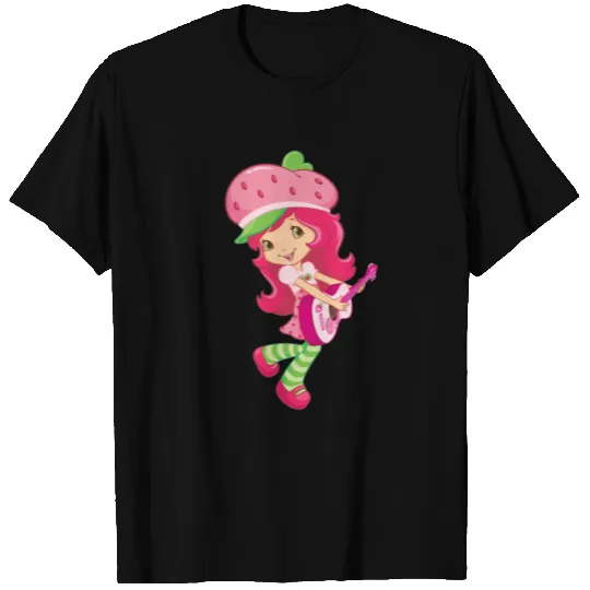 Strawberry shortcake playing the guitar T Shirts