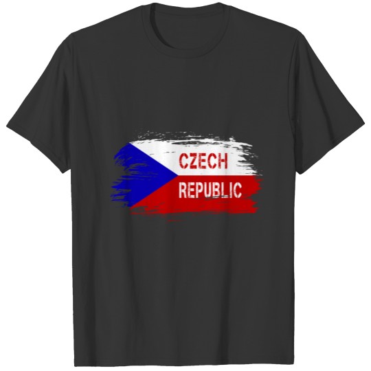 Czech Republic Flags Design T-shirt