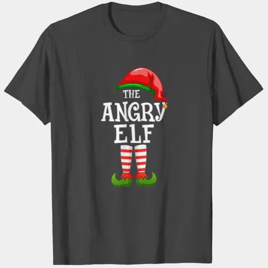 The Angry Elf Family Matching Christmas Group Gift T Shirts