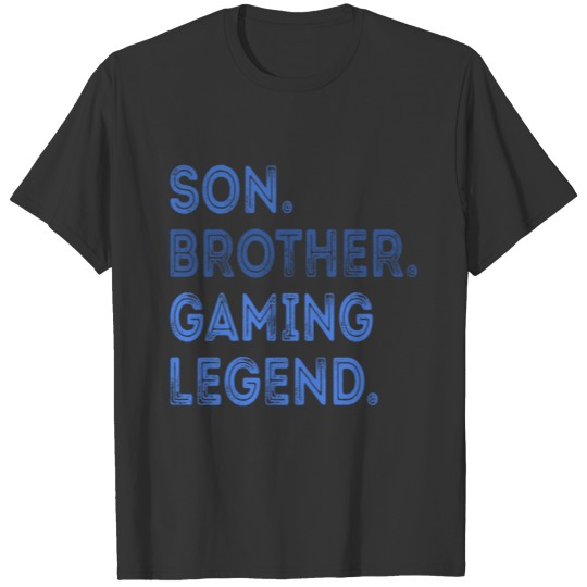 Son Brother Gaming Legend Gamer Retro T Shirts