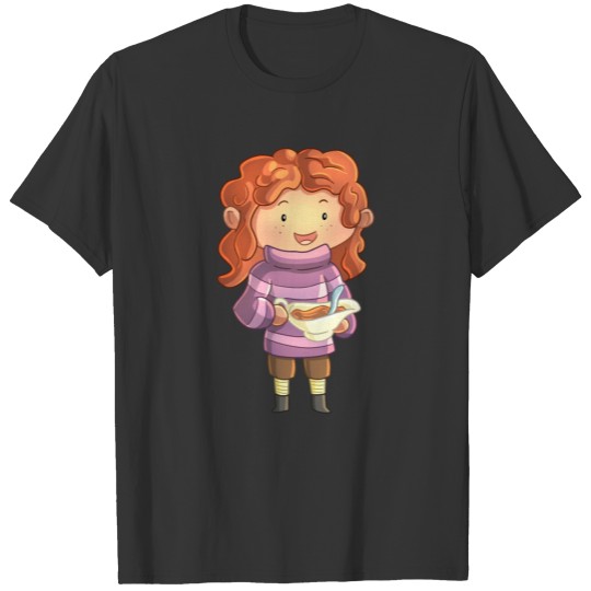 Thanksgiving Girl With Gravy T-shirt