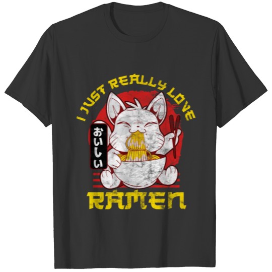 Kawaii Anime Japanese Noodles Tshirt for a Ramen F T-shirt