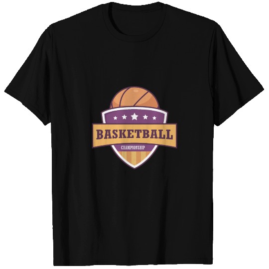 Basketball Championship Label T Shirts
