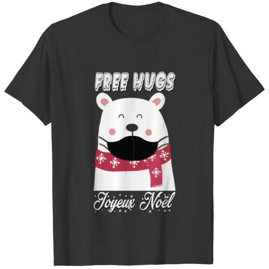 free Christmas hug 2 T-shirt