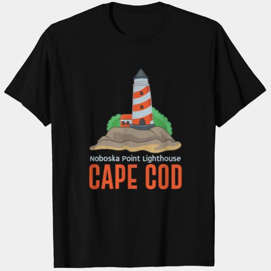 Noboska Point lighthouse, Cape Cod T Shirts