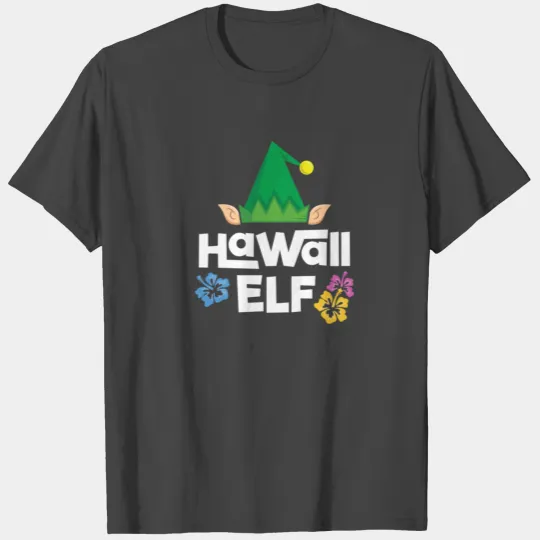 Hawaii Elf Mele Kalikimaka Family Holiday T Shirts