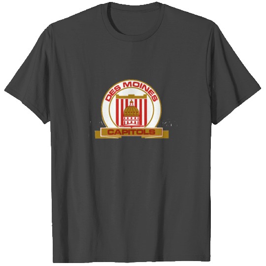 Des Moines capitols Vintage Hockey Logo T Shirts