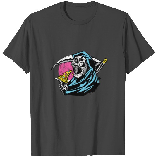 pizza eating grim reaper T Shirts