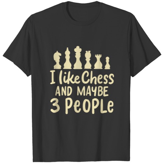 SCHACH CHESS: I Like Chess T-shirt