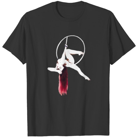 Aerial hoop sexy red head T-shirt
