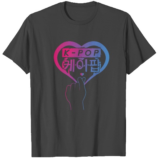 K-Pop Heart Love Pop Music Korean Korea T Shirts