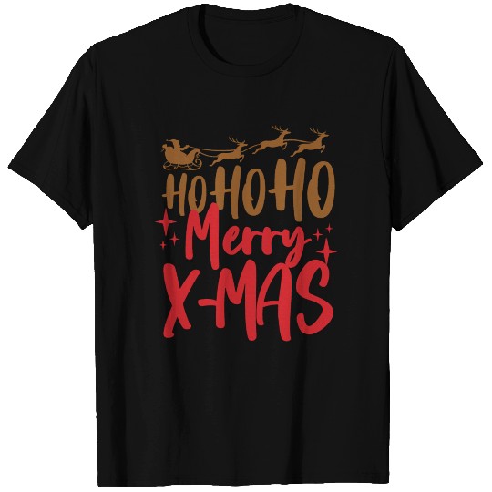 Christmas Santa Claus Christmas tree gift. T Shirts