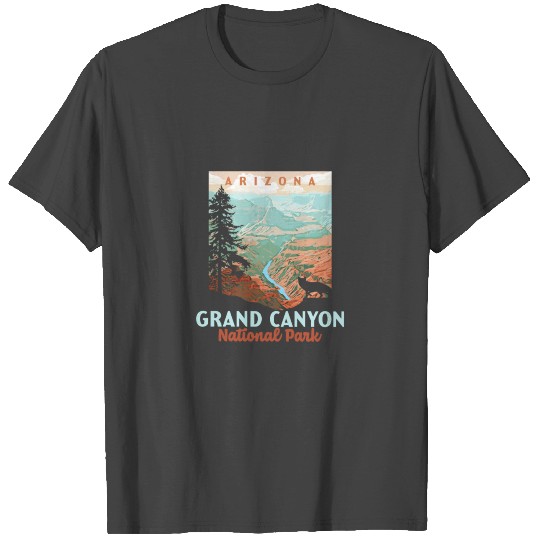 Grand Canyon National Park Arizonna Vintage Wpa Sty T Shirts