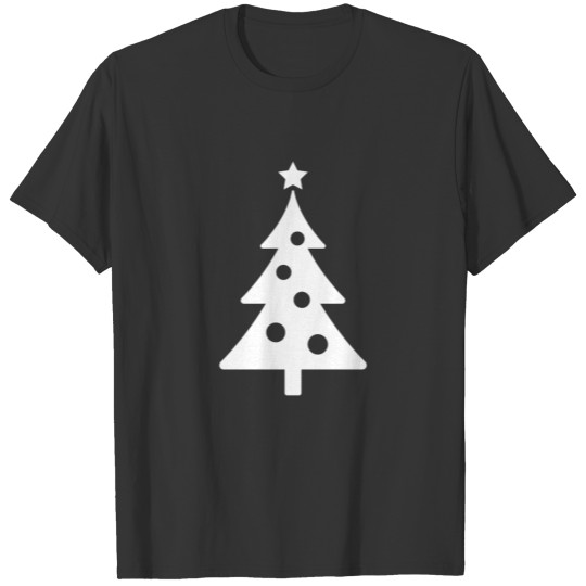 Decorated Fir Tree Icon White T Shirts