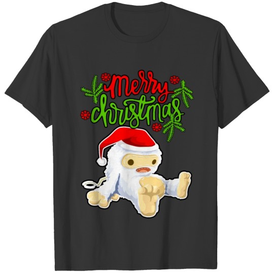Merry Christmas Cute Santa Claus Monster T-shirt