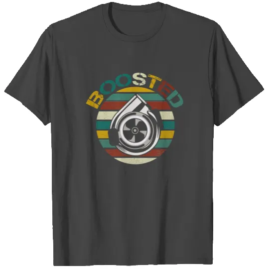 Vintage Turbo Car Boosted Car Lover Car Racing T Shirts