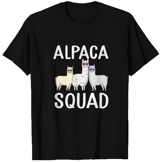 Funny Alpaca Squad llama Lovers T Shirts