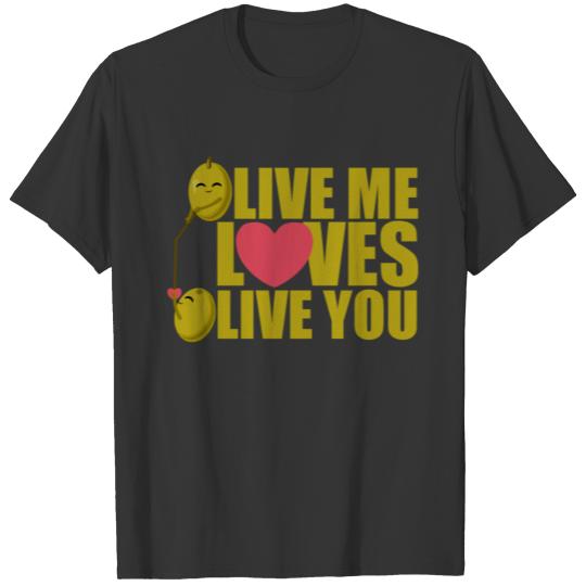 Valentine's Day Olive In Love Heart In Love Love T Shirts