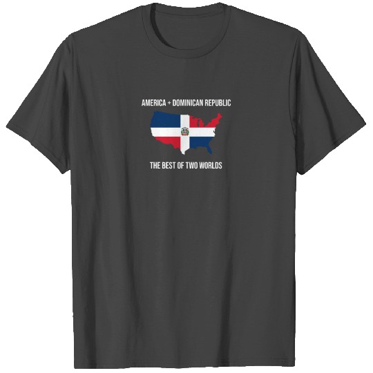 America + Dominican Republic Design for US Citizen T Shirts