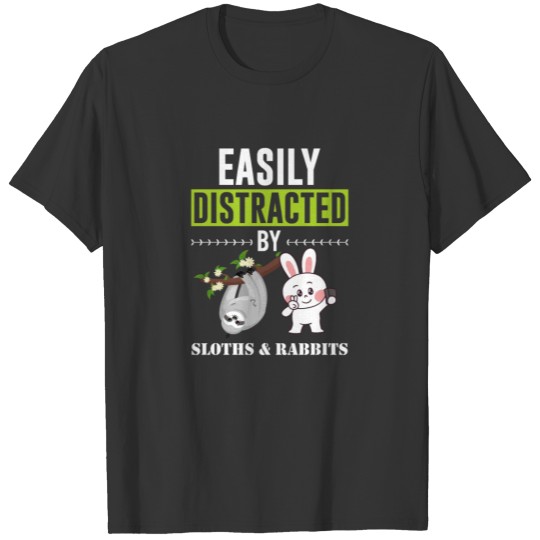 Funny Sloths Lover Design - Cute Rabbits Gift For T-shirt