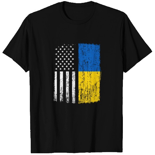 Ukraine American Flag, ukrainian ukraine T Shirts