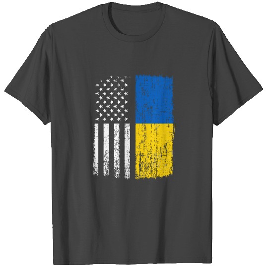 Ukraine American Flag, ukrainian ukraine T Shirts