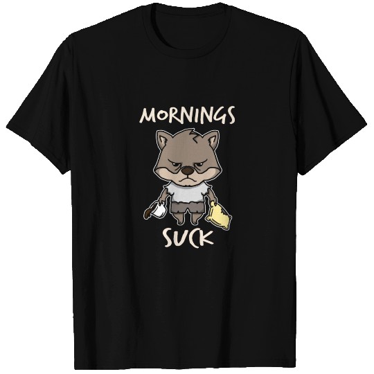 Cool Mornings Suck Wolf Werewolf Gift Idea T Shirts