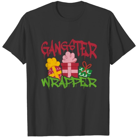 Gangster Wrapper Funny Christmas Gift T-shirt