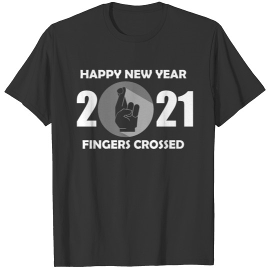 Happy New Year Fingers Crossed Holidays Celebratio T-shirt