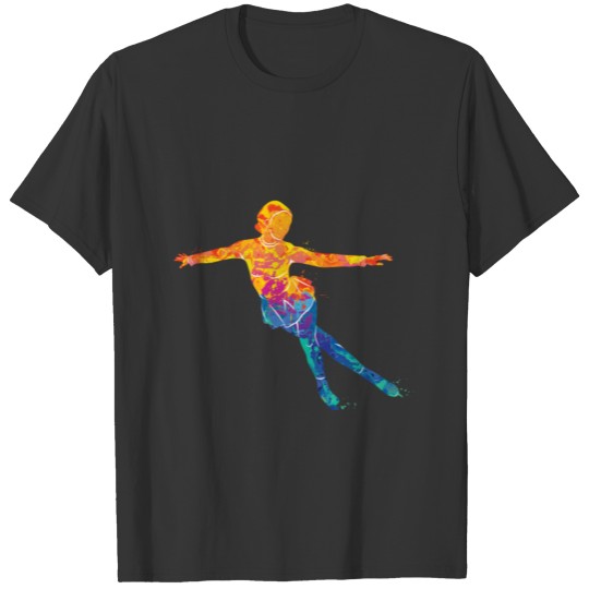 Watercolor Figure Skating Sports T-shirt