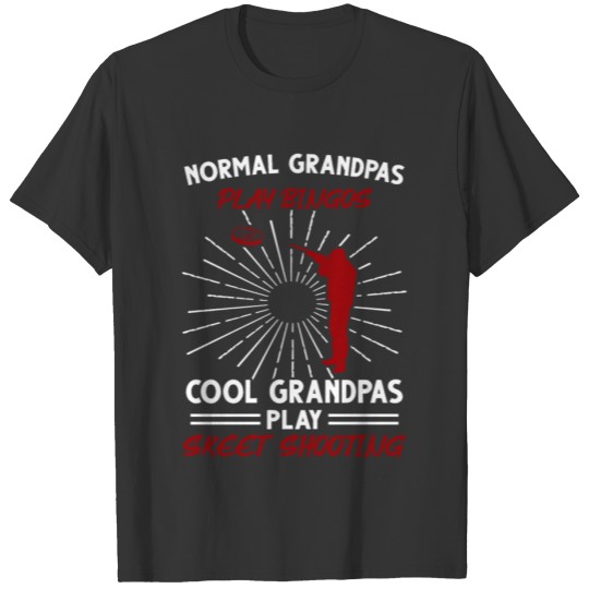 Skeet Shooting Grandpa trap Gift T-shirt