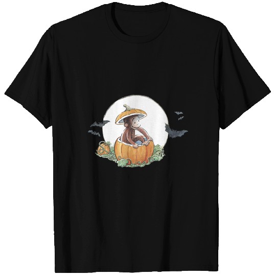 Curious George Circle Pumpkin George T Shirts