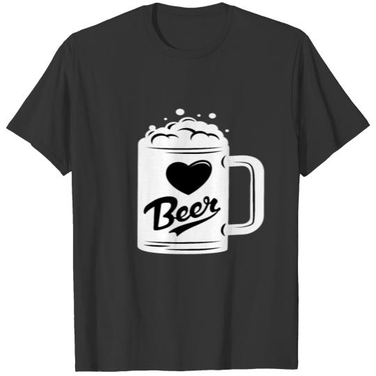 Beer Tankard Heart Beer Friends Beer Drinker Gift T Shirts