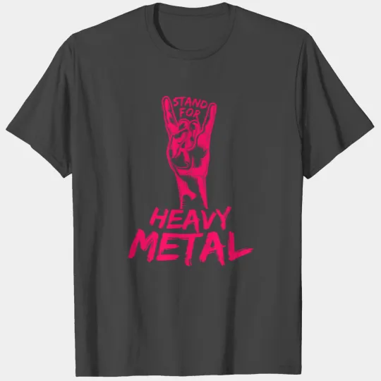 Heavy Metal Music Stand For Metal French Fries T Shirts