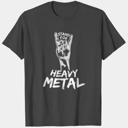 Heavy Metal Music Stand For Metal French Fries T Shirts