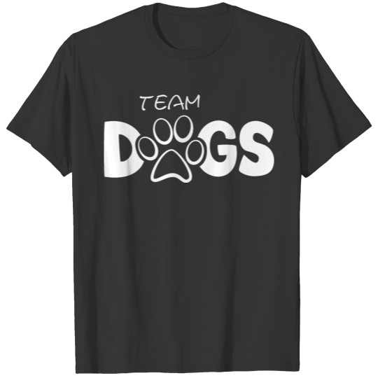 dog lover team friends symbol icon paw graphic T Shirts