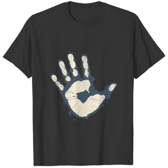 Handprint gray T-shirt