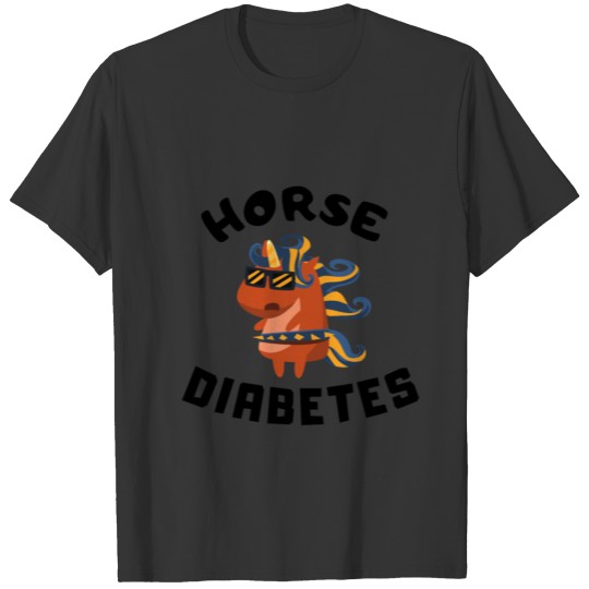 Diabetes horse diabetic spirit animal unicorn T-shirt