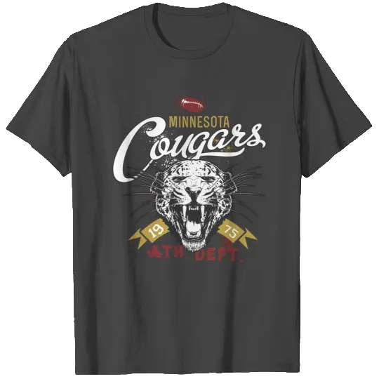 Minnesota Cougars Retro Design T Shirts