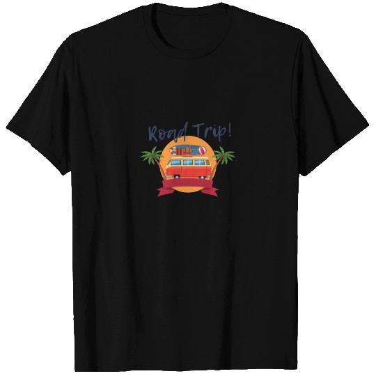 Camping - Retro Camping bus camper T Shirts
